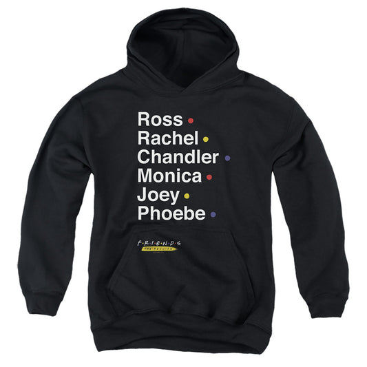 FRIENDS : REUNION NAMES YOUTH PULL OVER HOODIE Black MD