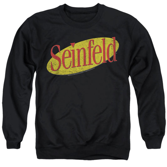 SEINFELD : SEINFELD LOGO ADULT CREW SWEAT Black XL