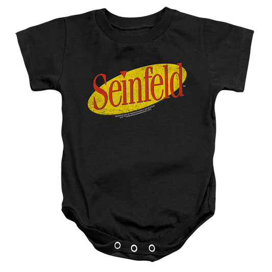 SEINFELD : SEINFELD LOGO INFANT SNAPSUIT Black LG (18 Mo)