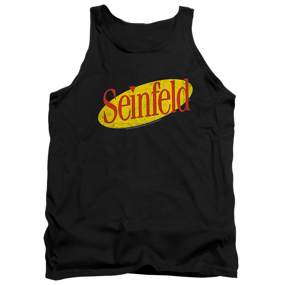 SEINFELD : SEINFELD LOGO ADULT TANK Black 2X