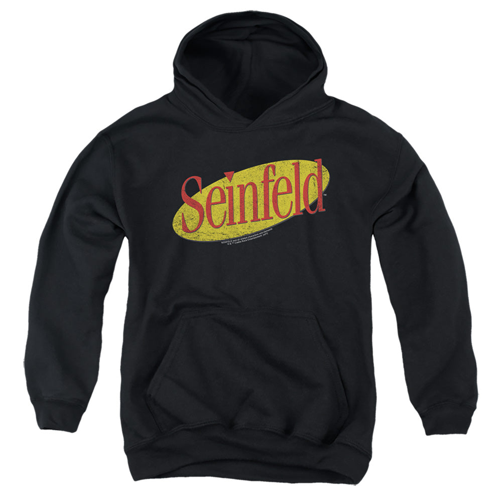 SEINFELD : SEINFELD LOGO YOUTH PULL OVER HOODIE Black LG