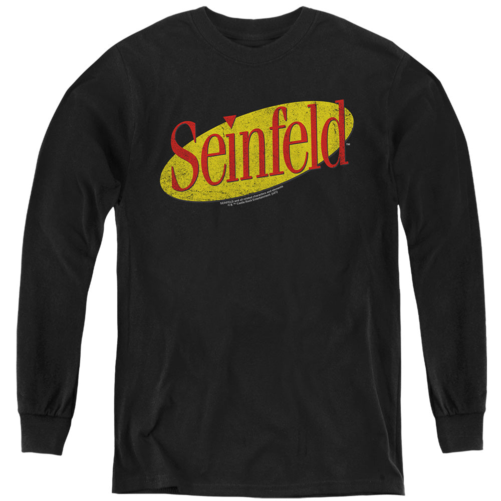 SEINFELD : SEINFELD LOGO L\S YOUTH Black LG