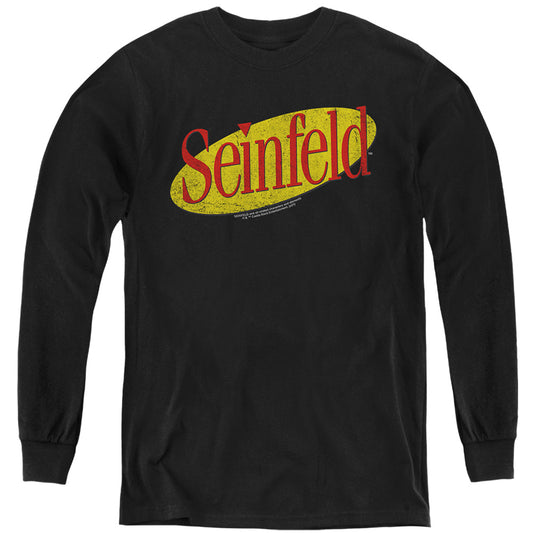 SEINFELD : SEINFELD LOGO L\S YOUTH Black SM