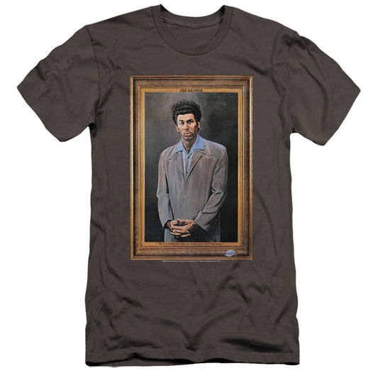 SEINFELD : KRAMER PORTRAIT  PREMIUM CANVAS ADULT SLIM FIT 30\1 Charcoal 2X