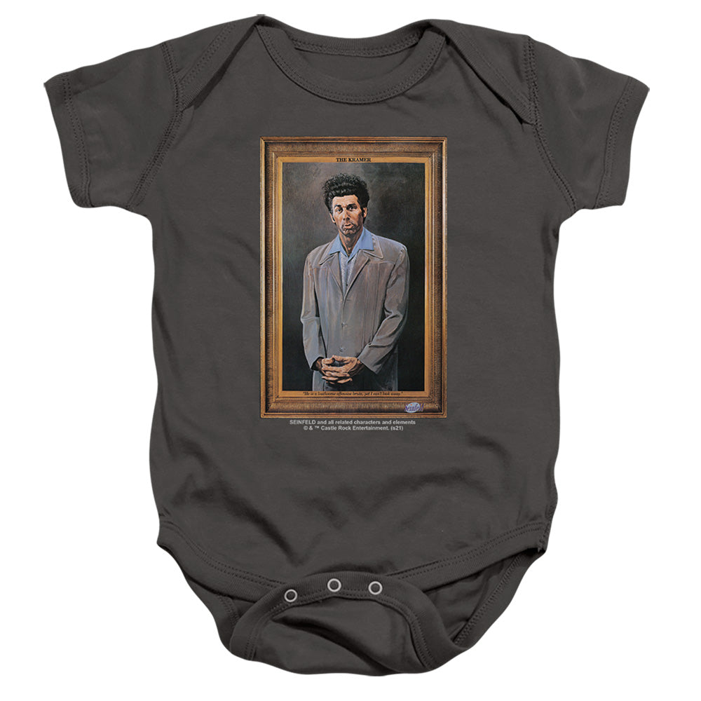 SEINFELD : KRAMER PORTRAIT INFANT SNAPSUIT Charcoal LG (18 Mo)