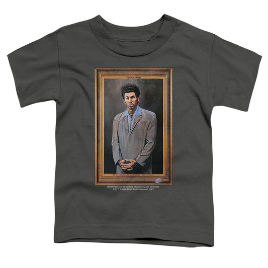 SEINFELD : KRAMER PORTRAIT S\S TODDLER TEE Charcoal SM (2T)