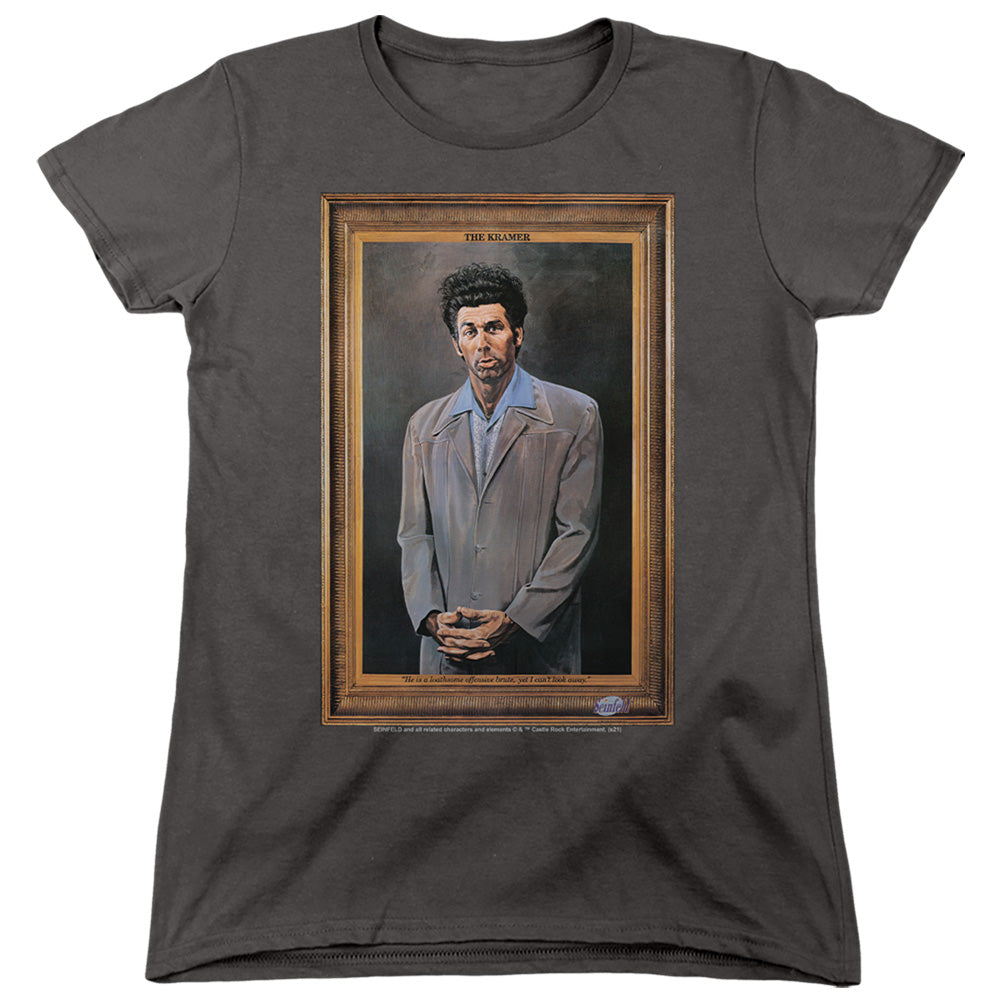 SEINFELD : KRAMER PORTRAIT WOMENS SHORT SLEEVE Charcoal 2X