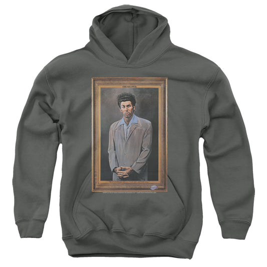 SEINFELD : KRAMER PORTRAIT YOUTH PULL OVER HOODIE Charcoal MD