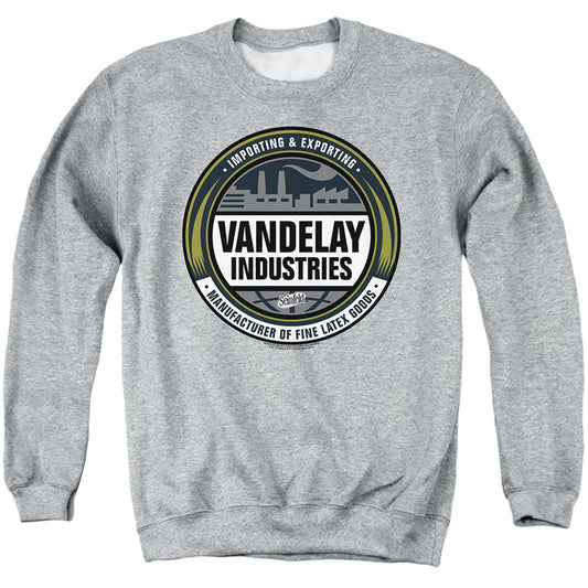 SEINFELD : VENDELAY LOGO ADULT CREW SWEAT Athletic Heather XL