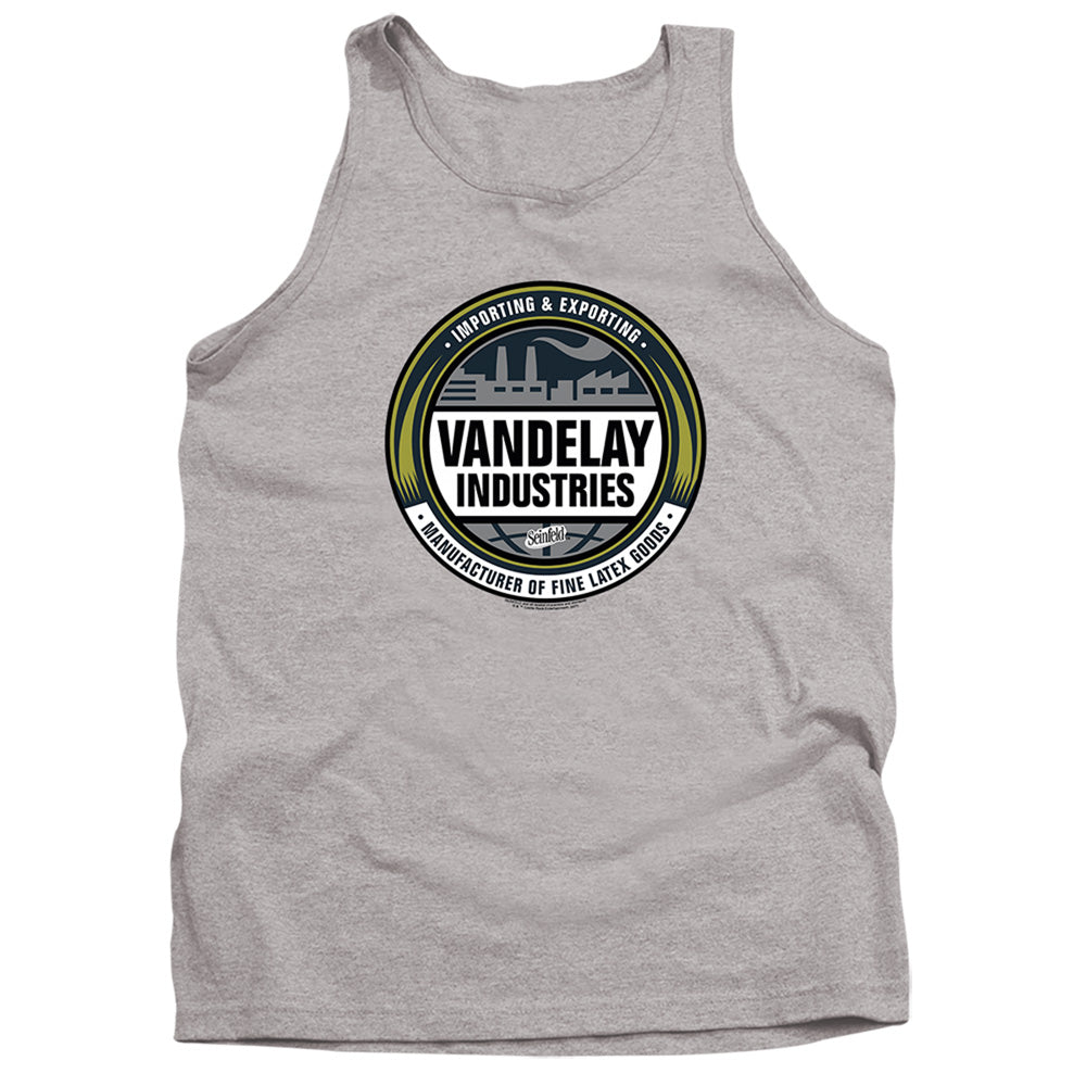 SEINFELD : VENDELAY LOGO ADULT TANK Athletic Heather 2X