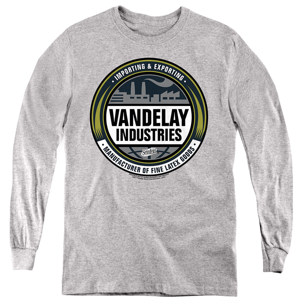 SEINFELD : VENDELAY LOGO L\S YOUTH Athletic Heather LG