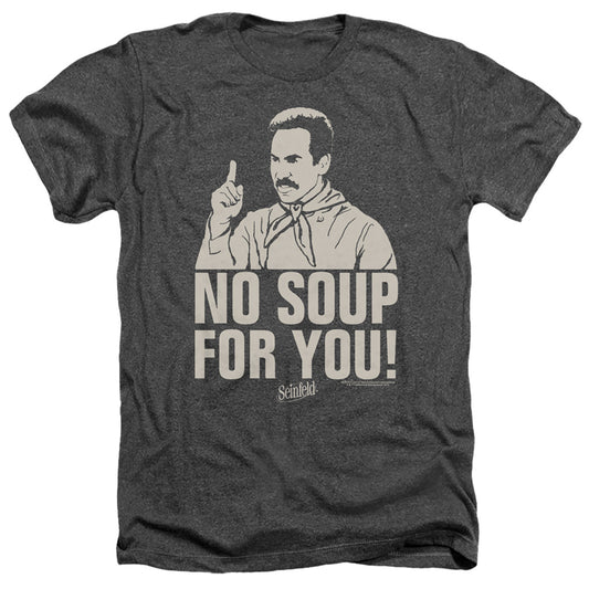 SEINFELD : NO SOUP ADULT HEATHER Charcoal 2X