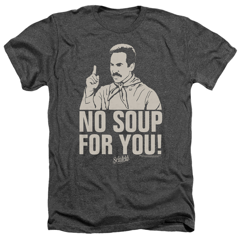 SEINFELD : NO SOUP ADULT HEATHER Charcoal 3X