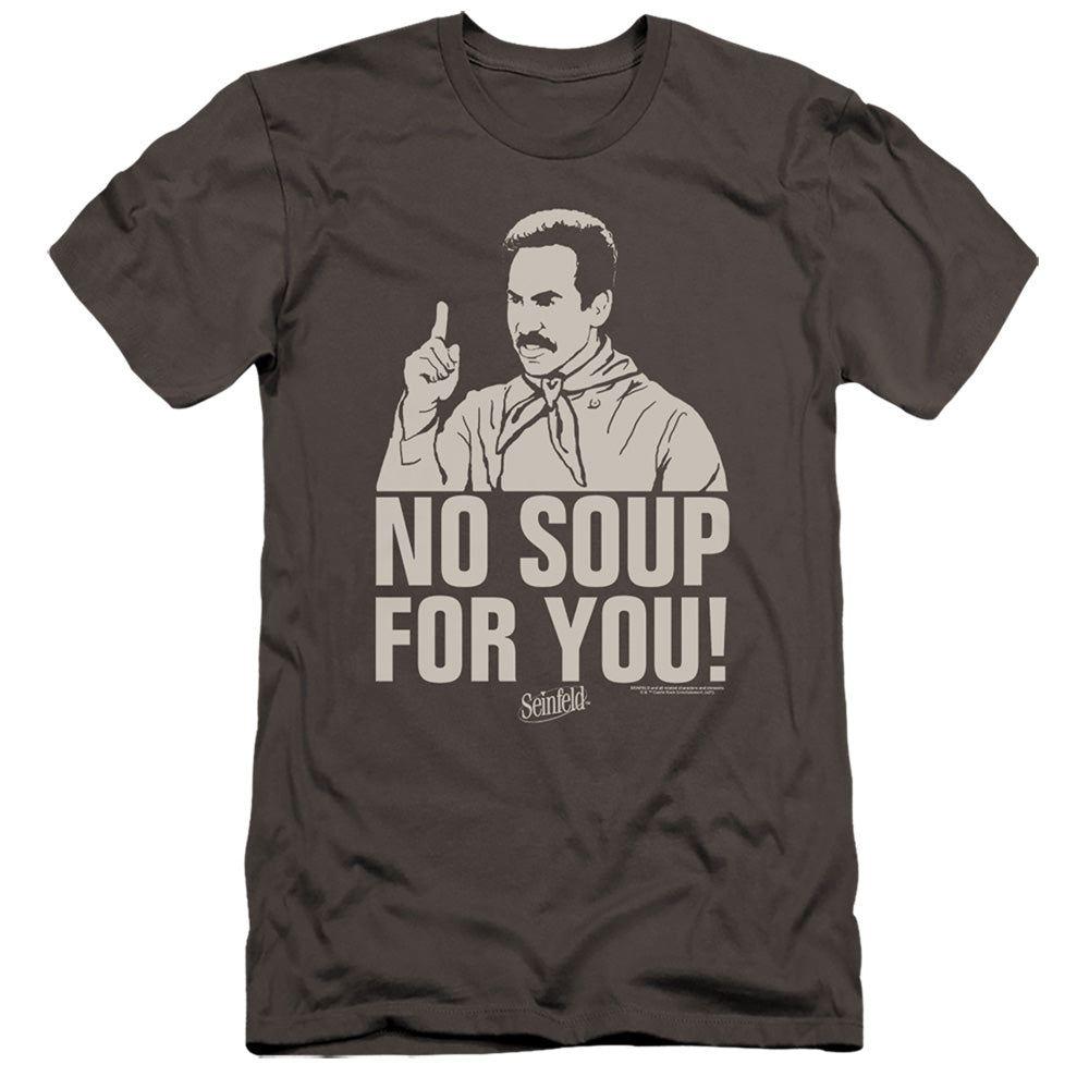 SEINFELD : NO SOUP  PREMIUM CANVAS ADULT SLIM FIT 30\1 Charcoal 2X