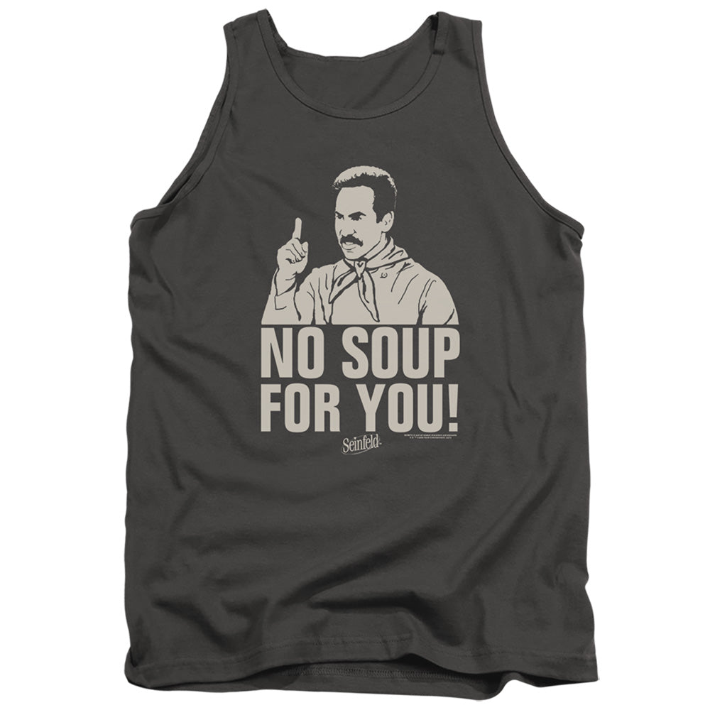 SEINFELD : NO SOUP ADULT TANK Charcoal 2X