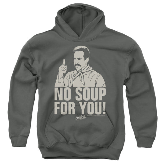 SEINFELD : NO SOUP YOUTH PULL OVER HOODIE Charcoal XL