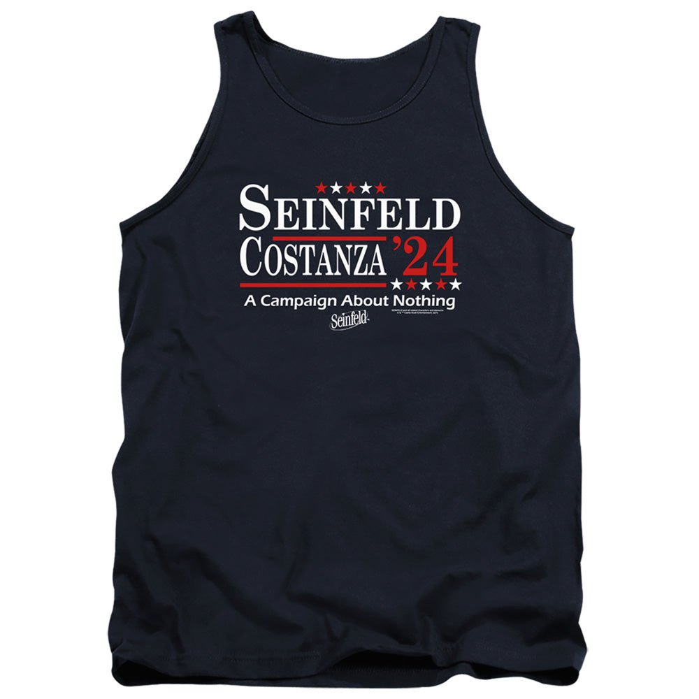 SEINFELD : ELECTION TEE ADULT TANK Navy 2X