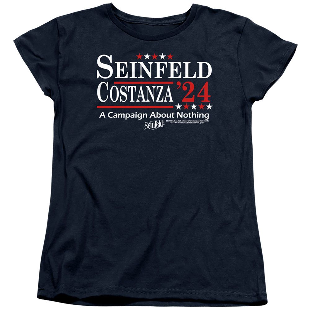 SEINFELD : ELECTION TEE WOMENS SHORT SLEEVE Navy 2X