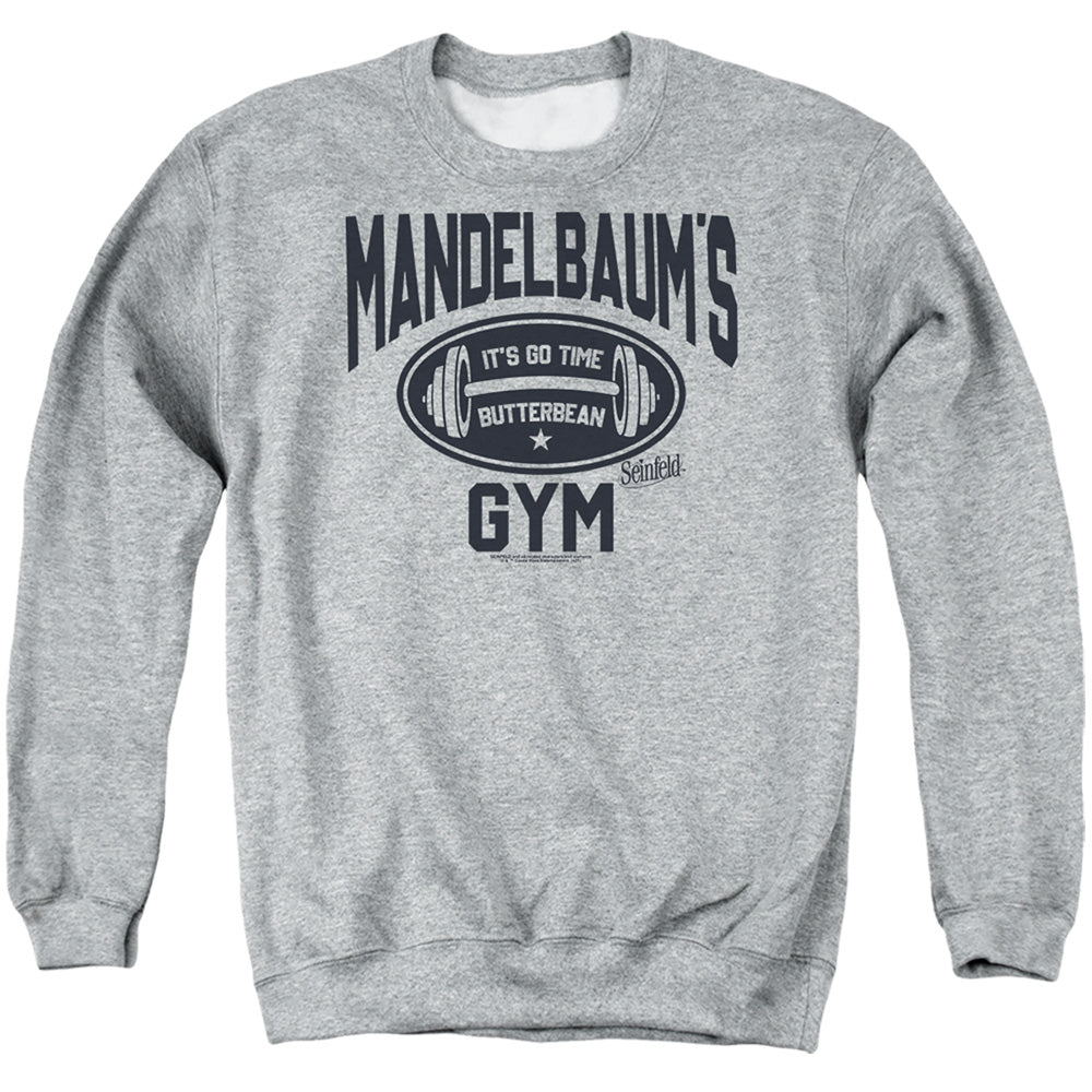 SEINFELD : MADELBAUM'S GYM ADULT CREW SWEAT Athletic Heather SM