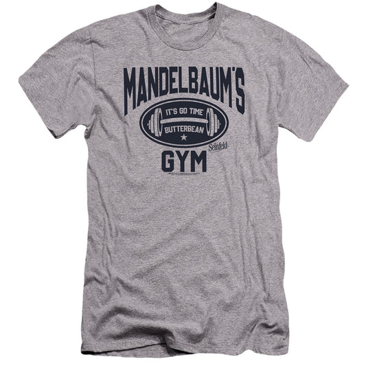 SEINFELD : MADELBAUM'S GYM  PREMIUM CANVAS ADULT SLIM FIT 30\1 Athletic Heather XL