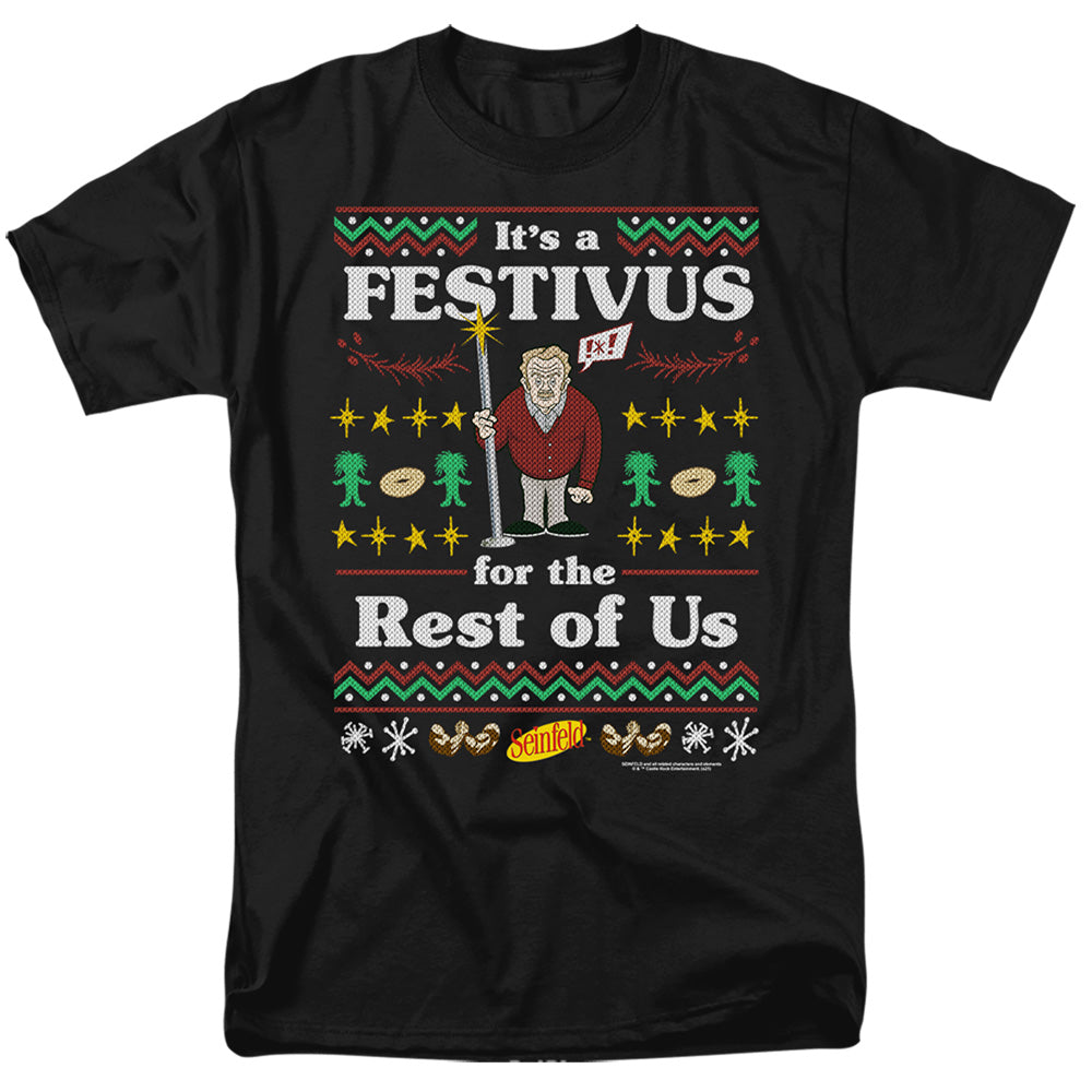 SEINFELD : FESTIVE FESTIVUS S\S ADULT 18\1 Black MD