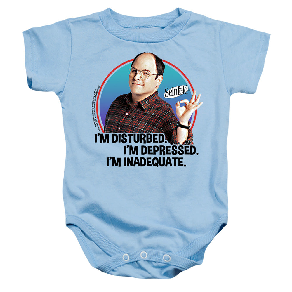 SEINFELD : GEORGE ALL INFANT SNAPSUIT Light Blue LG (18 Mo)