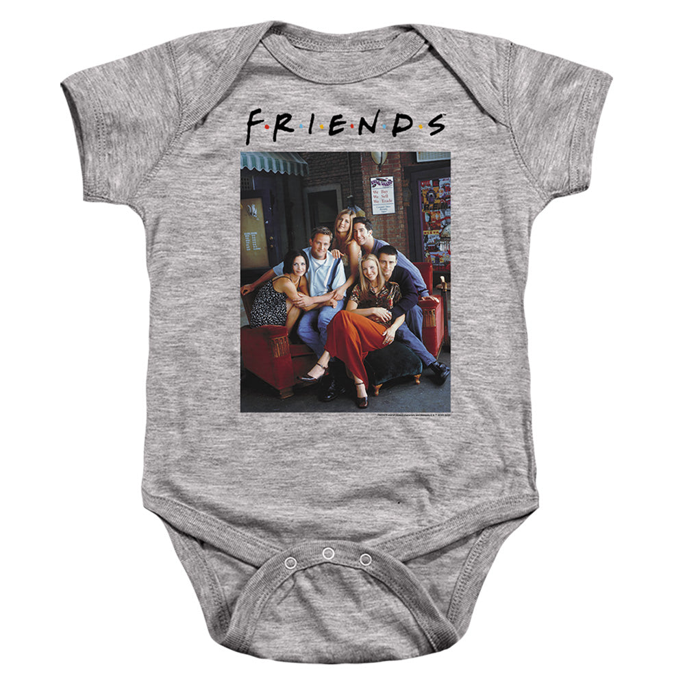 FRIENDS : CHARACTERS 1 INFANT SNAPSUIT Athletic Heather LG (18 Mo)