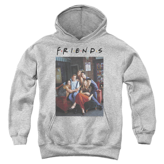 FRIENDS : CHARACTERS 1 YOUTH PULL OVER HOODIE Athletic Heather LG