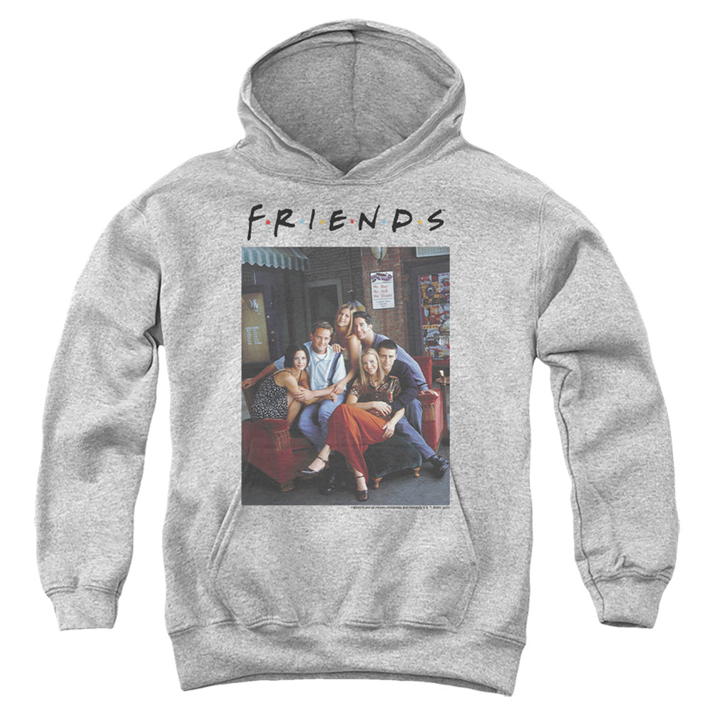 FRIENDS : CHARACTERS 1 YOUTH PULL OVER HOODIE Athletic Heather XL