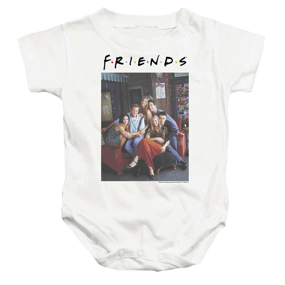 FRIENDS : CHARACTERS 2 INFANT SNAPSUIT White LG (18 Mo)