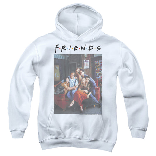 FRIENDS : CHARACTERS 2 YOUTH PULL OVER HOODIE White LG