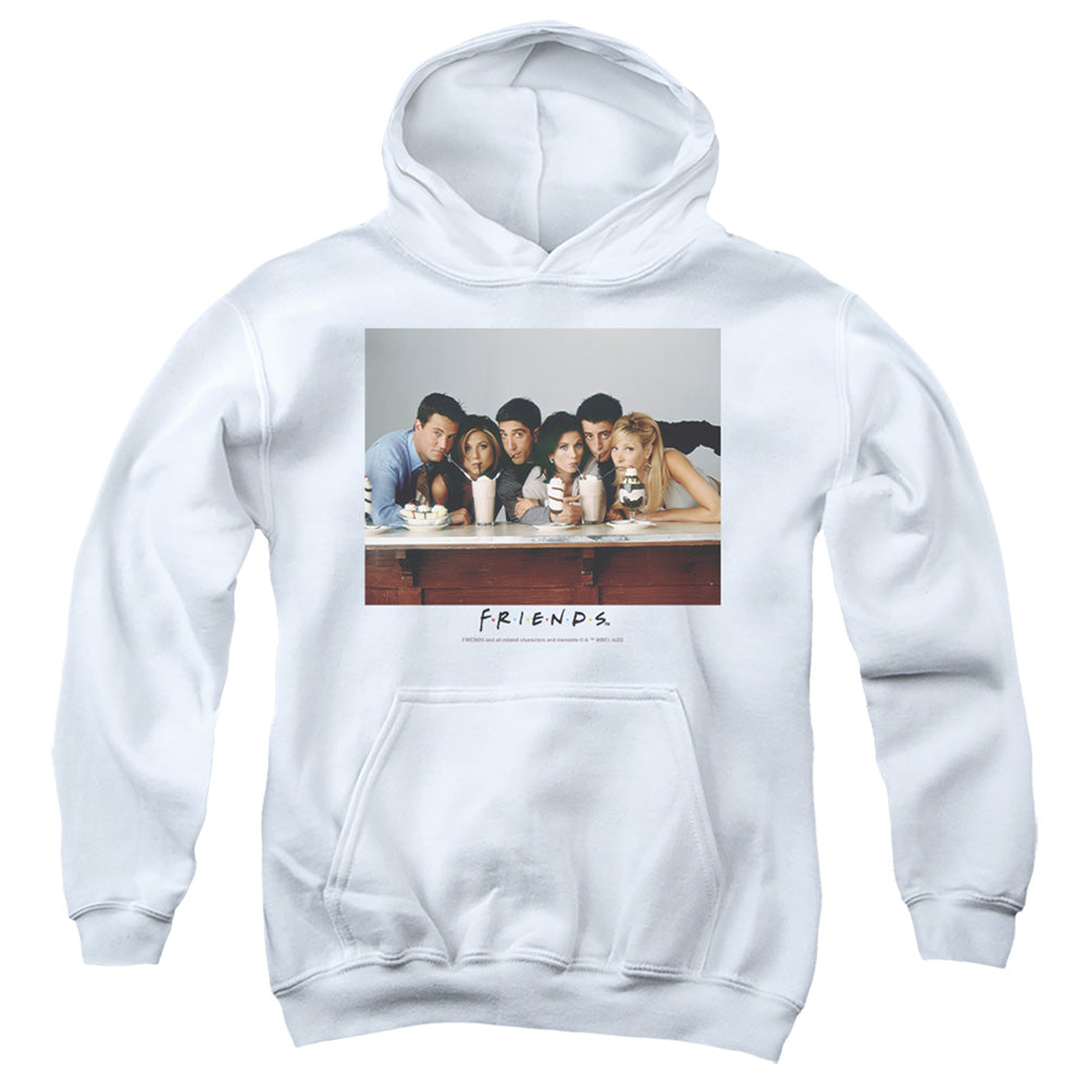 FRIENDS : MILKSHAKE YOUTH PULL OVER HOODIE White LG