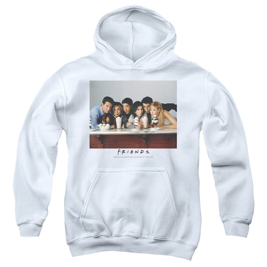 FRIENDS : MILKSHAKE YOUTH PULL OVER HOODIE White LG