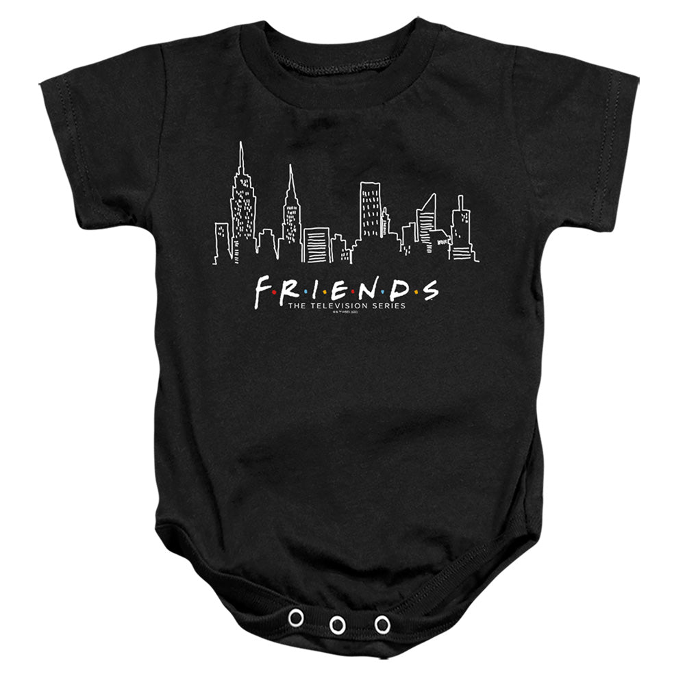 FRIENDS : LIGHT INFANT SNAPSUIT Black MD (12 Mo)