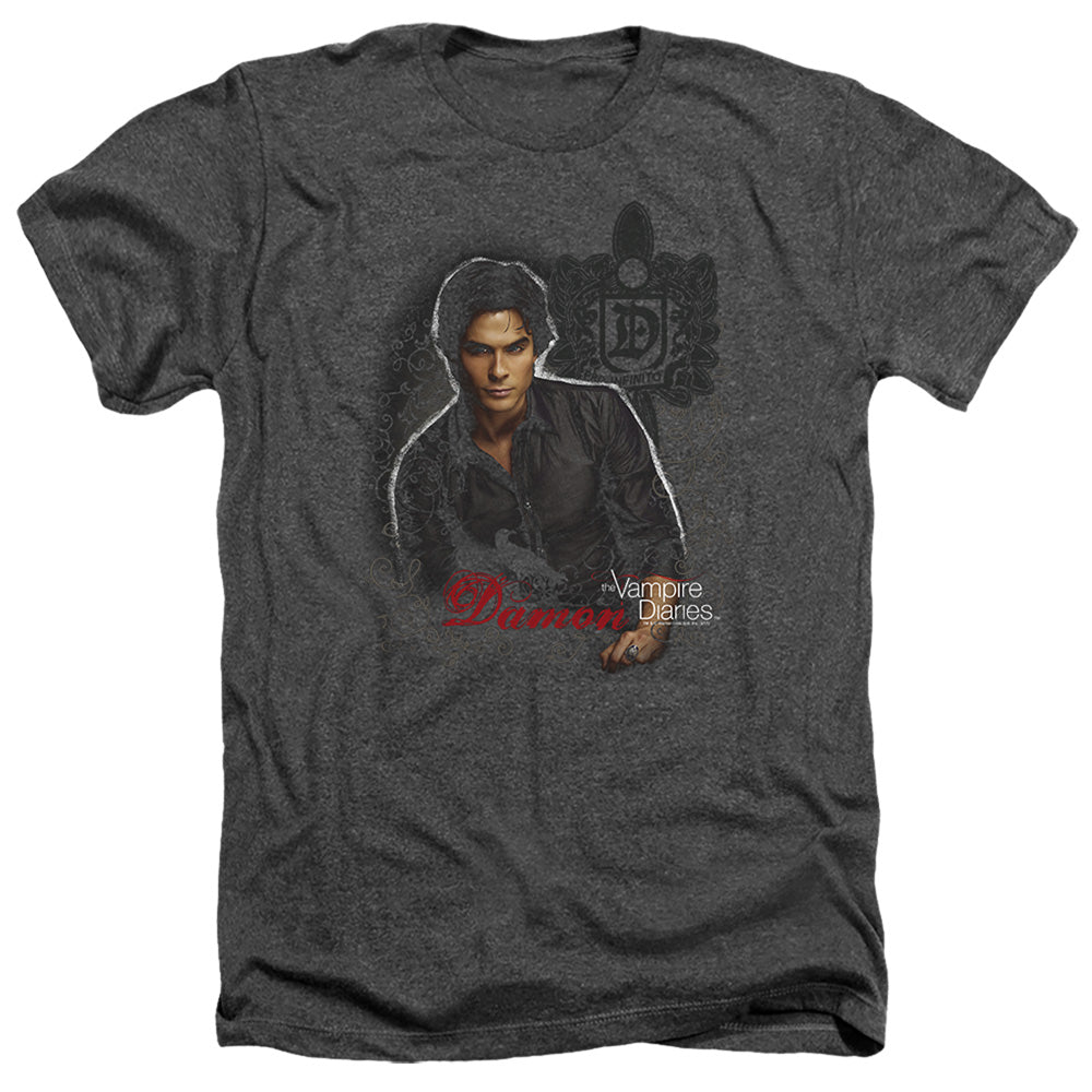 VAMPIRE DIARIES : DAMON ADULT HEATHER BLACK 2X