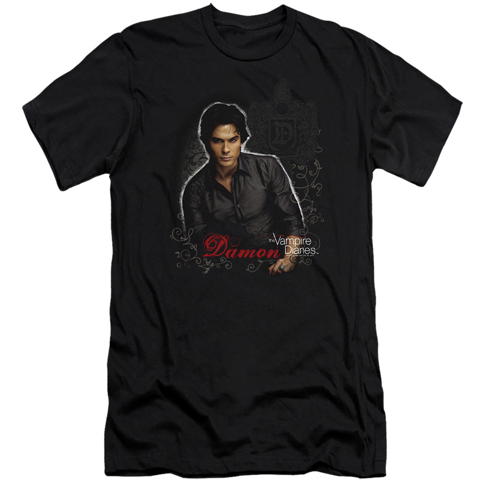 VAMPIRE DIARIES : DAMON PREMIUM CANVAS ADULT SLIM FIT 30\1 BLACK 2X