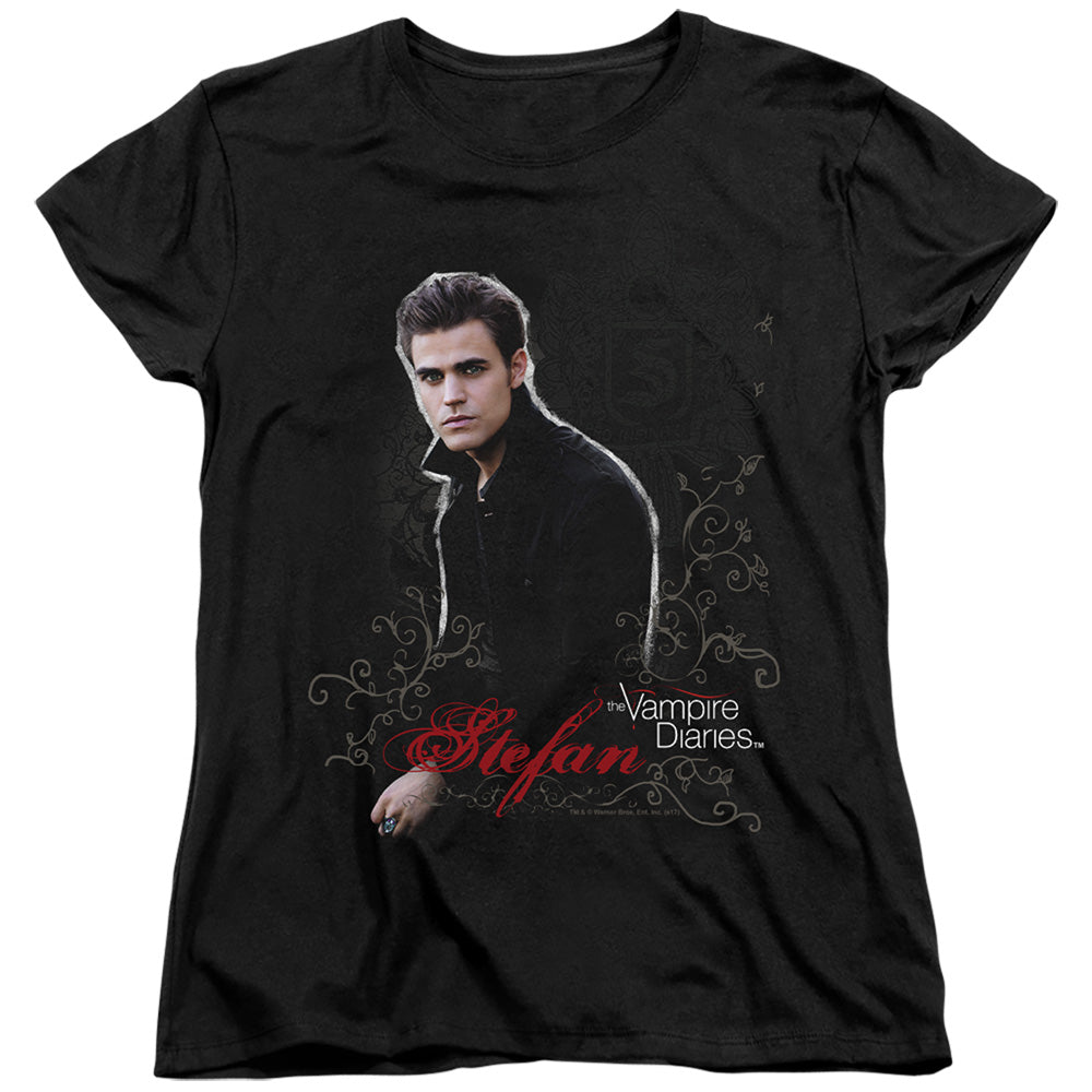 VAMPIRE DIARIES : STEFAN S\S WOMENS TEE BLACK 2X