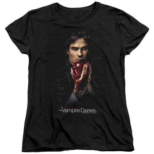 VAMPIRE DIARIES : DAMON FRUIT S\S WOMENS TEE BLACK 2X