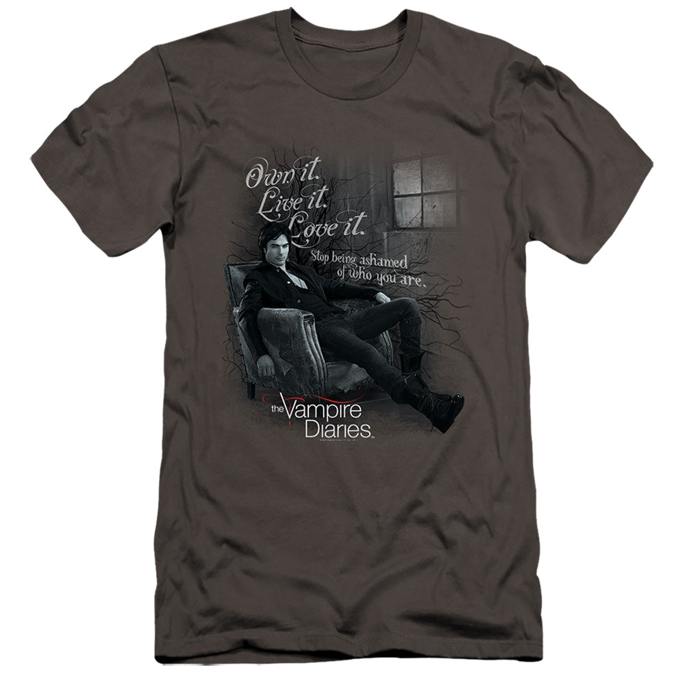 VAMPIRE DIARIES : BE YOURSELF PREMIUM CANVAS ADULT SLIM FIT 30\1 CHARCOAL 2X