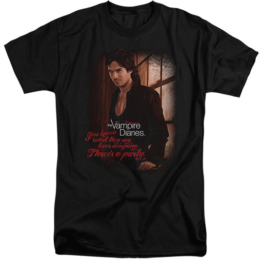 VAMPIRE DIARIES : THREE'S A PARTY S\S ADULT TALL BLACK 2X