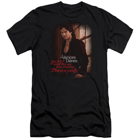 VAMPIRE DIARIES : THREE'S A PARTY PREMIUM CANVAS ADULT SLIM FIT 30\1 BLACK XL