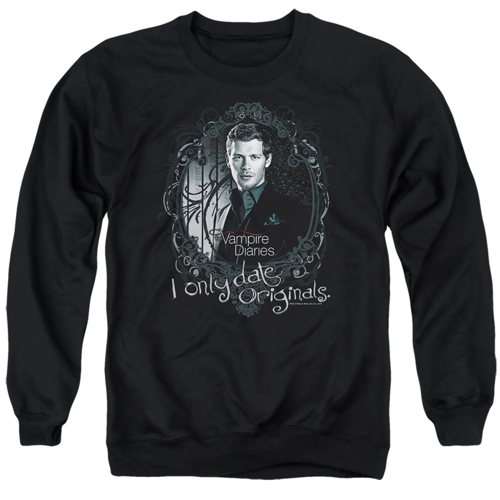 VAMPIRE DIARIES : ORIGINALS ADULT CREW NECK SWEATSHIRT BLACK 2X