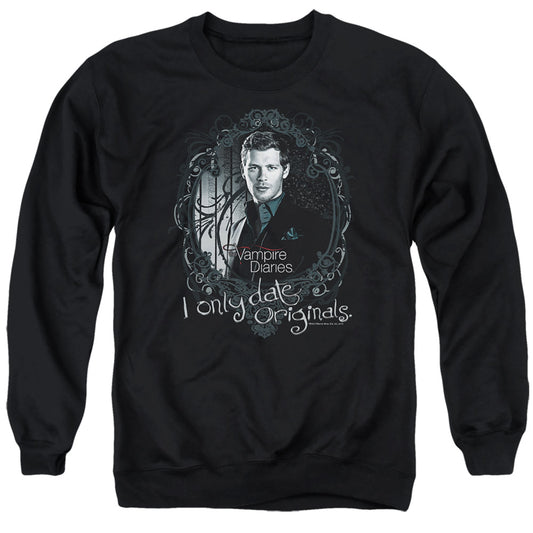 VAMPIRE DIARIES : ORIGINALS ADULT CREW NECK SWEATSHIRT BLACK 3X