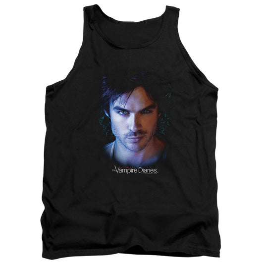 VAMPIRE DIARIES : DAMON ADULT TANK BLACK 2X