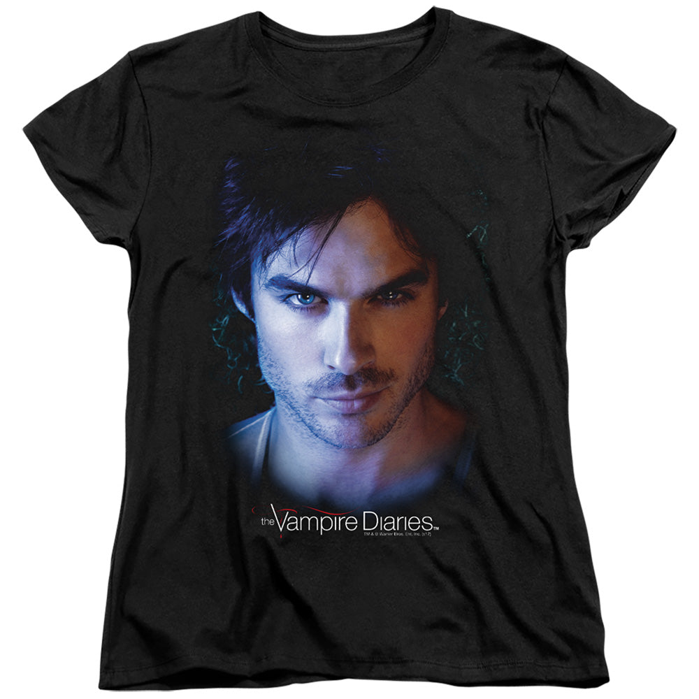 VAMPIRE DIARIES : DAMON S\S WOMENS TEE BLACK 2X