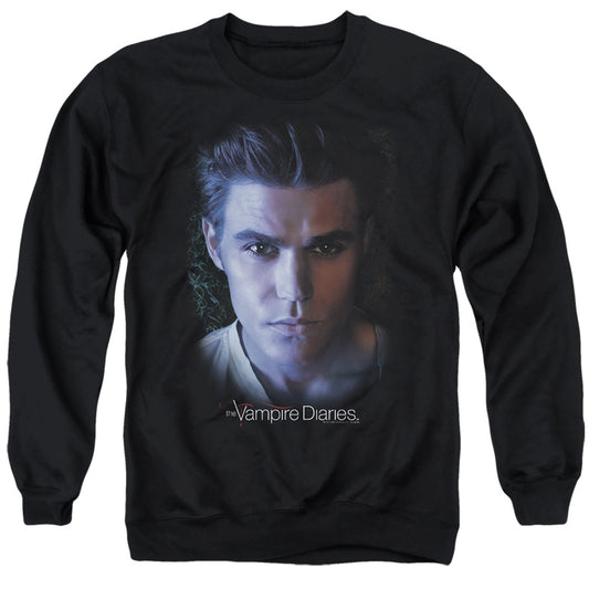 VAMPIRE DIARIES : STEFAN ADULT CREW NECK SWEATSHIRT BLACK 2X