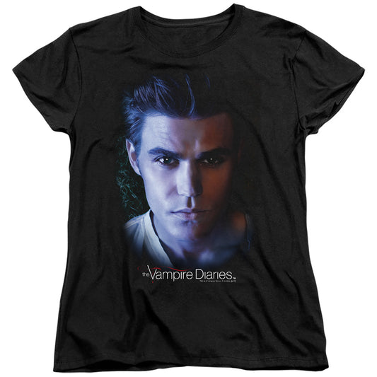 VAMPIRE DIARIES : STEFAN S\S WOMENS TEE BLACK 2X