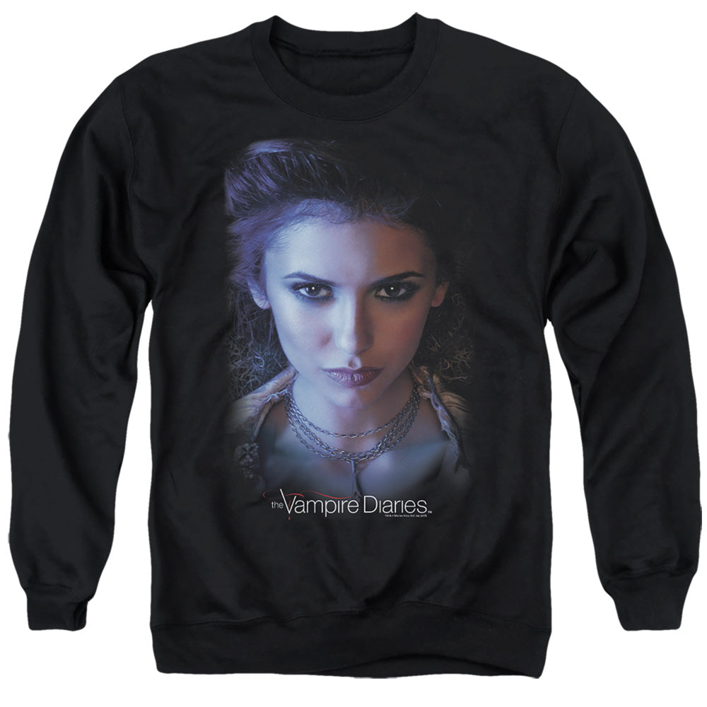 VAMPIRE DIARIES : ELENA ADULT CREW NECK SWEATSHIRT BLACK 2X