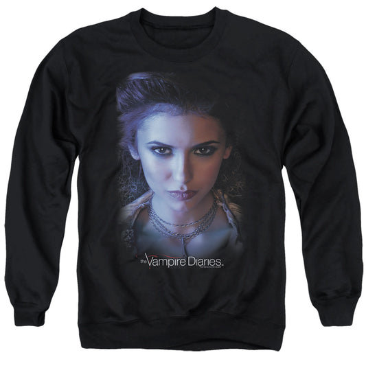 VAMPIRE DIARIES : ELENA ADULT CREW NECK SWEATSHIRT BLACK SM