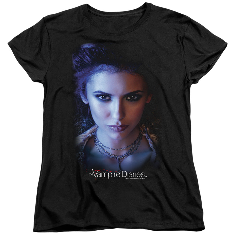 VAMPIRE DIARIES : ELENA S\S WOMENS TEE BLACK 2X